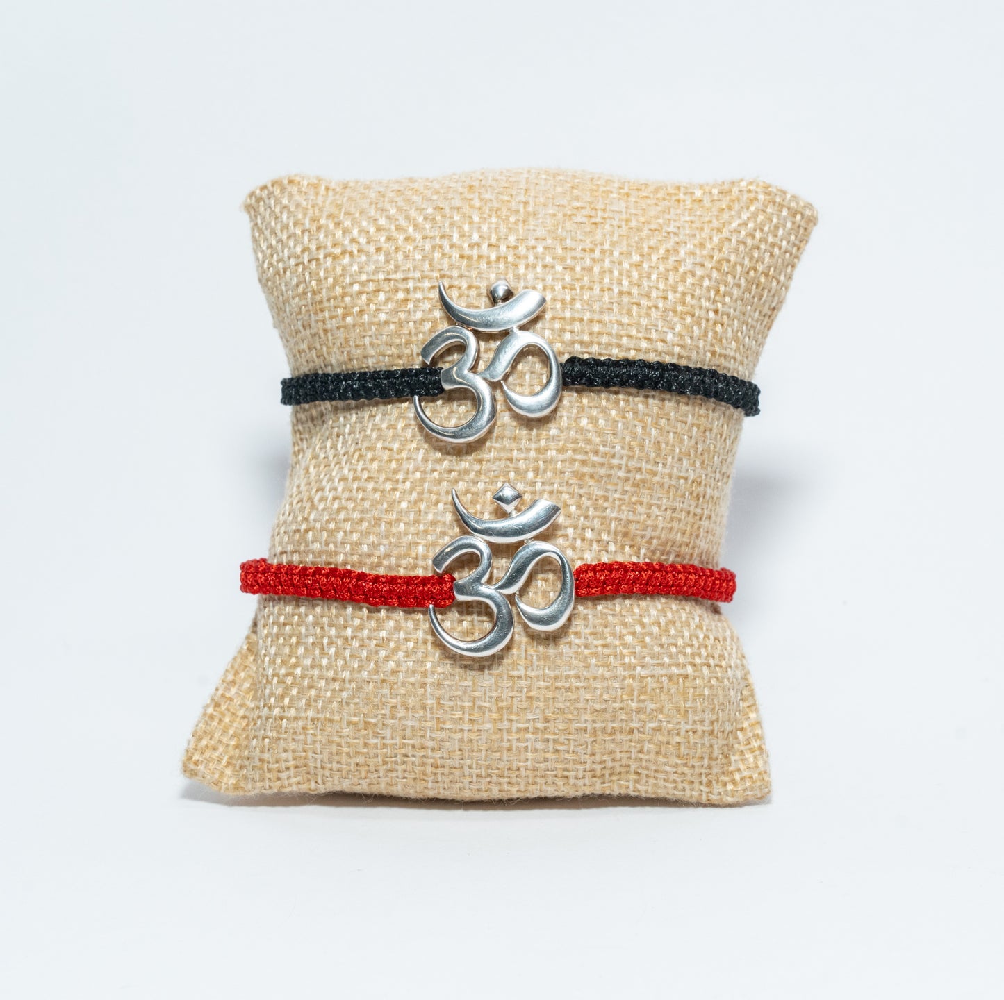 92.5 Sterling Silver Om Bracelet Band
