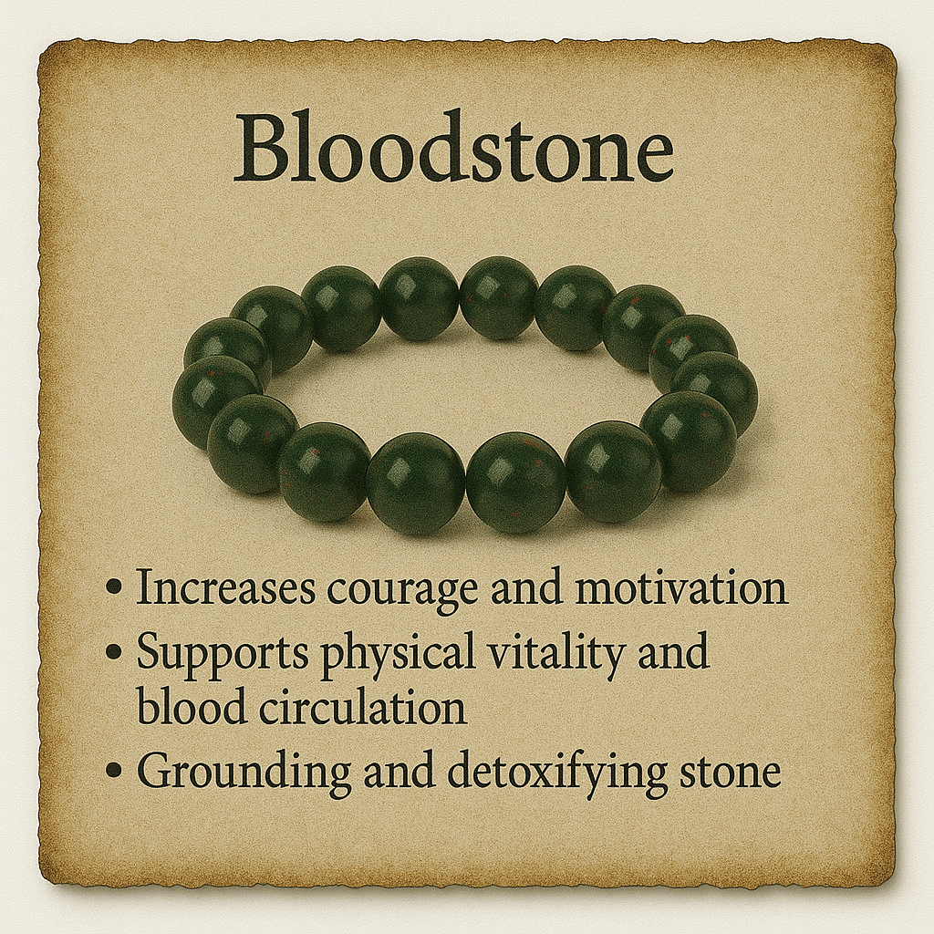 Bloodstone Crystal Bracelet