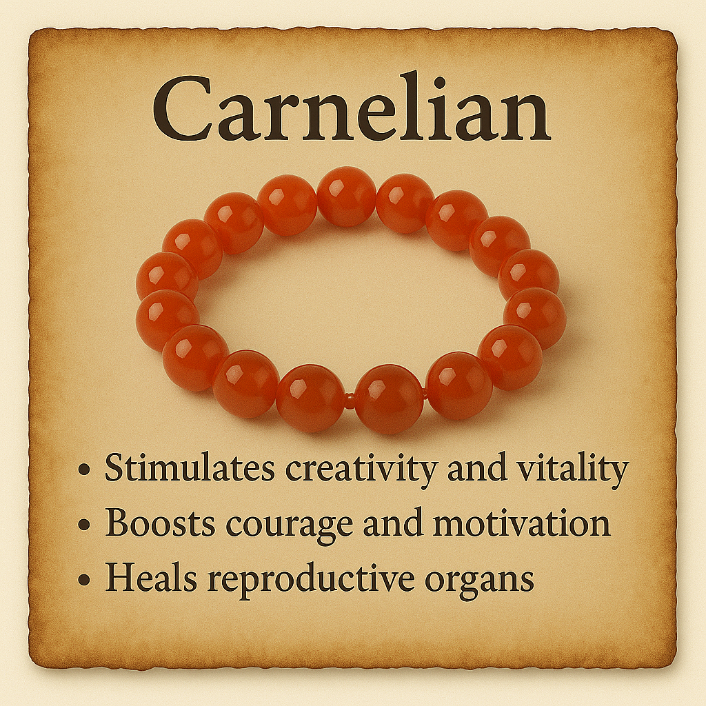 Carnelian Crystal Bracelet