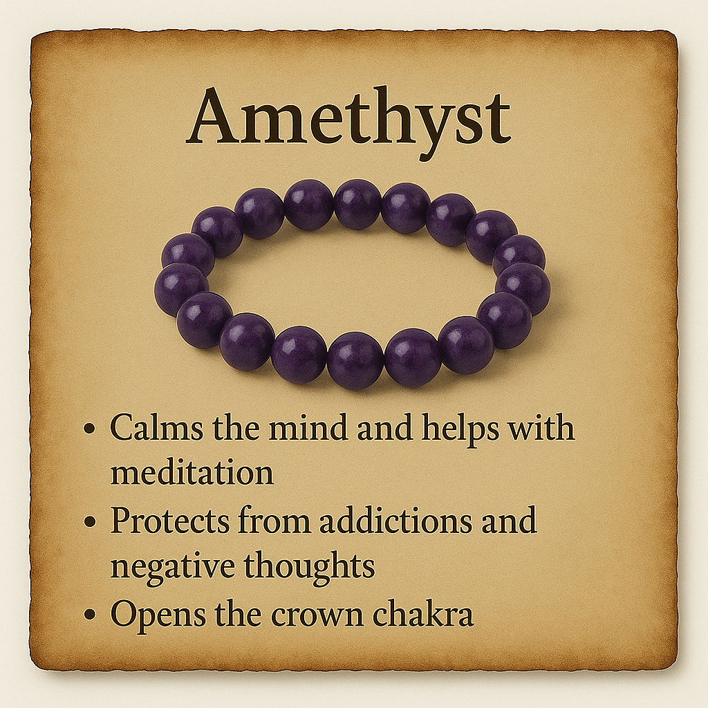Amethyst Crystal Braclet