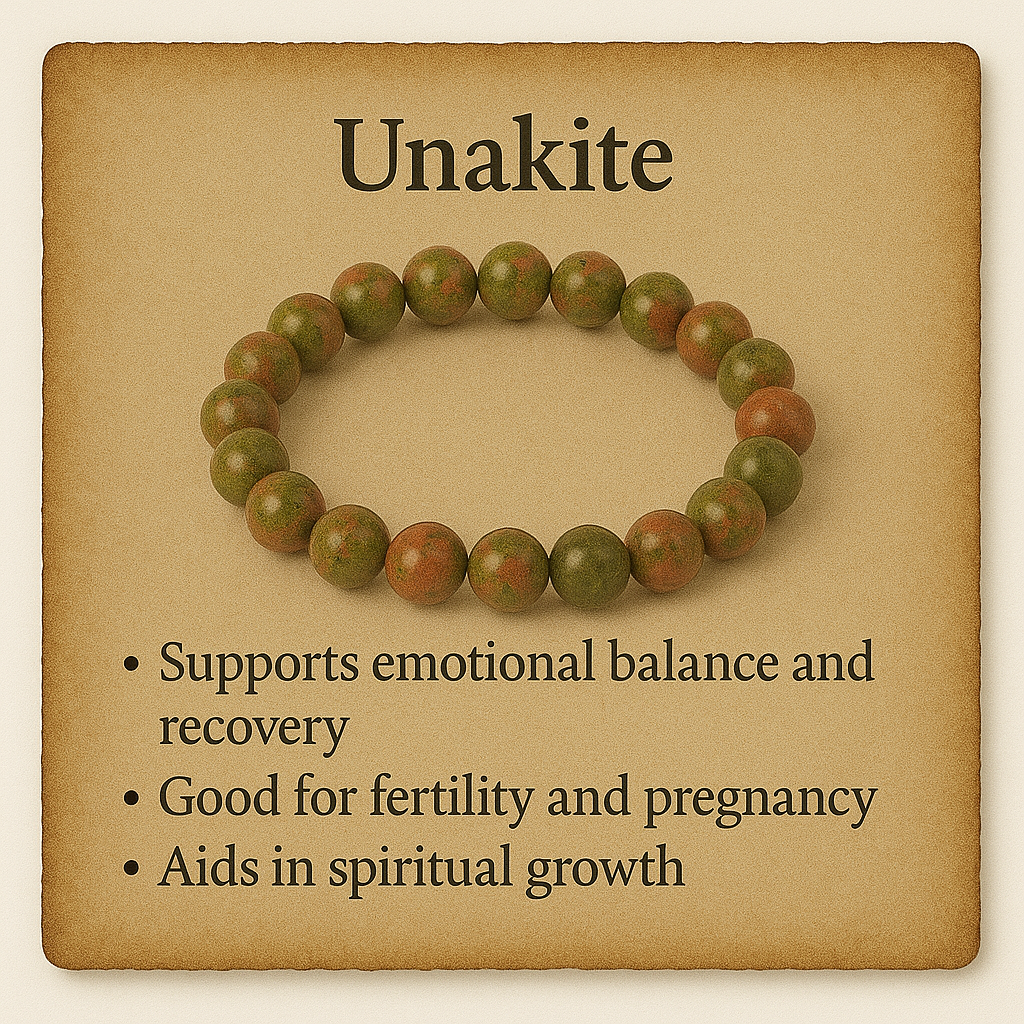 Unakite Crystal Bracelet