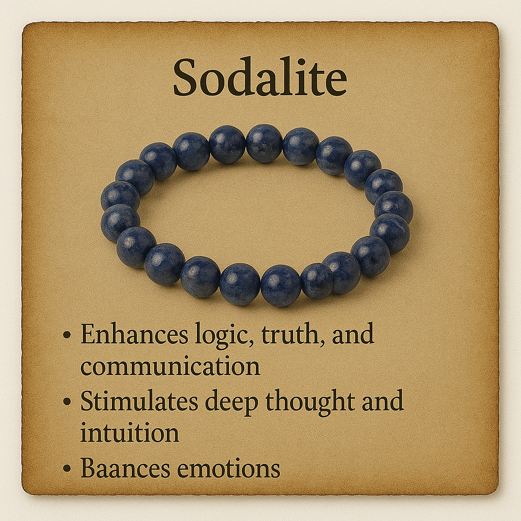 Sodalite Crystal Bracelet