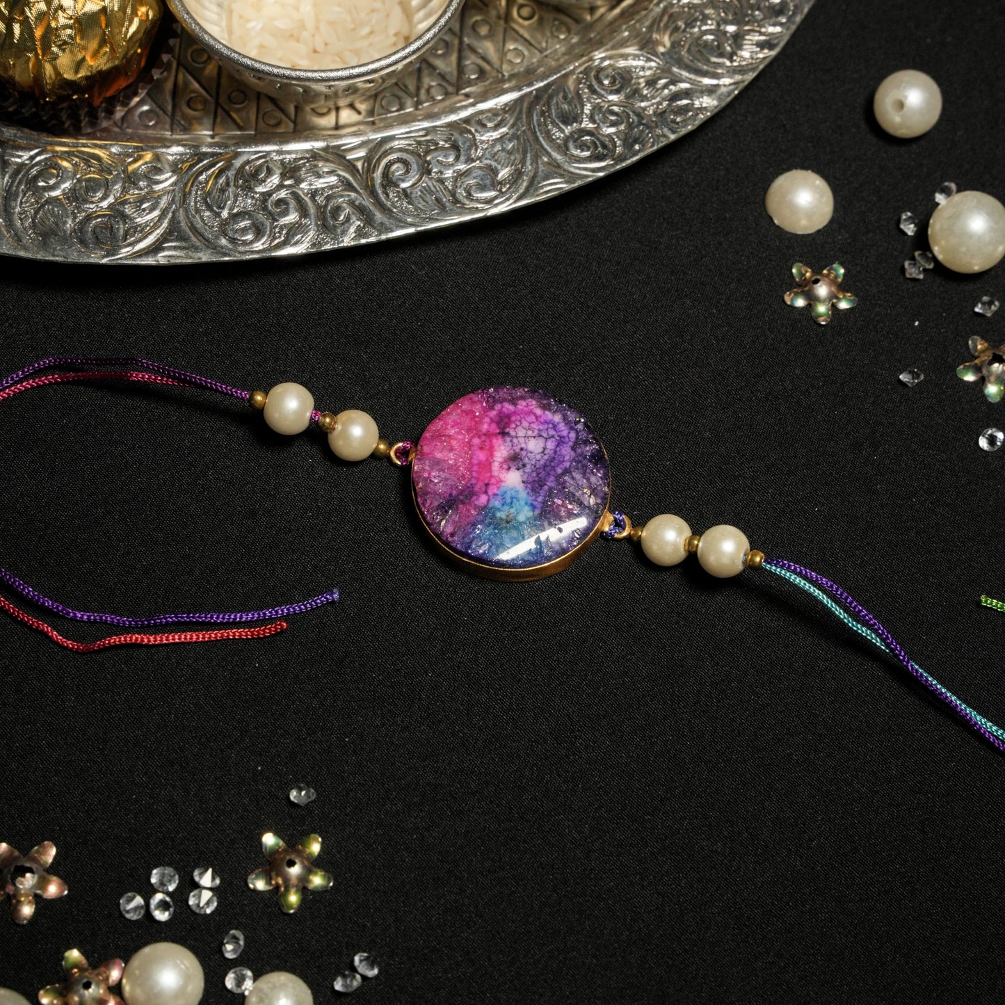 Rainbow Agate Rakhi