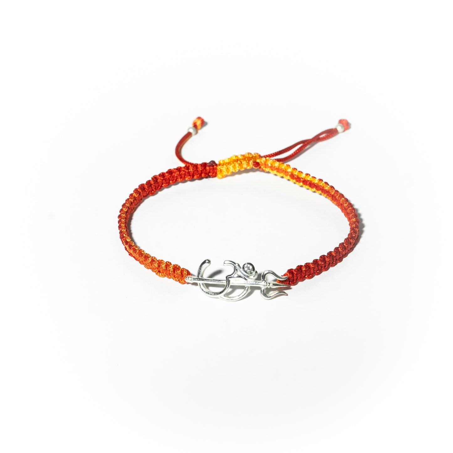 92.5 Sterling Silver Om-Trishul Bracelet