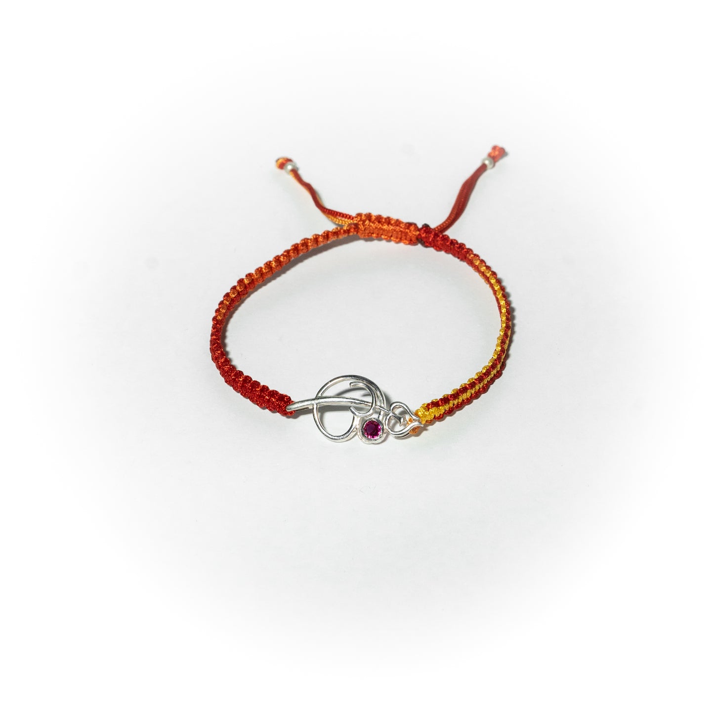 92.5 Sterling Silver Trishul & Om Rakhi