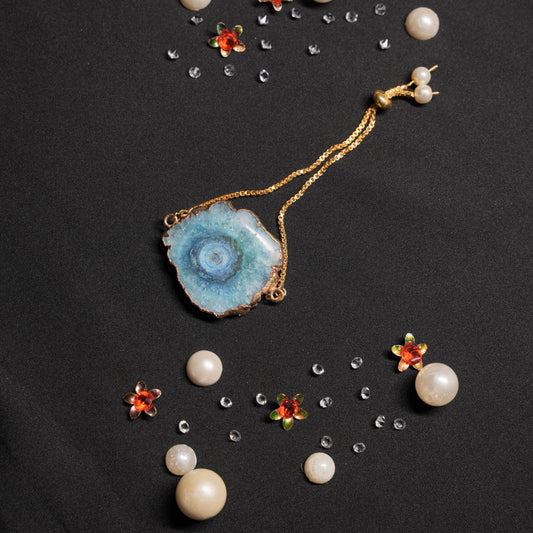 Agate drawstring Chain Lumba