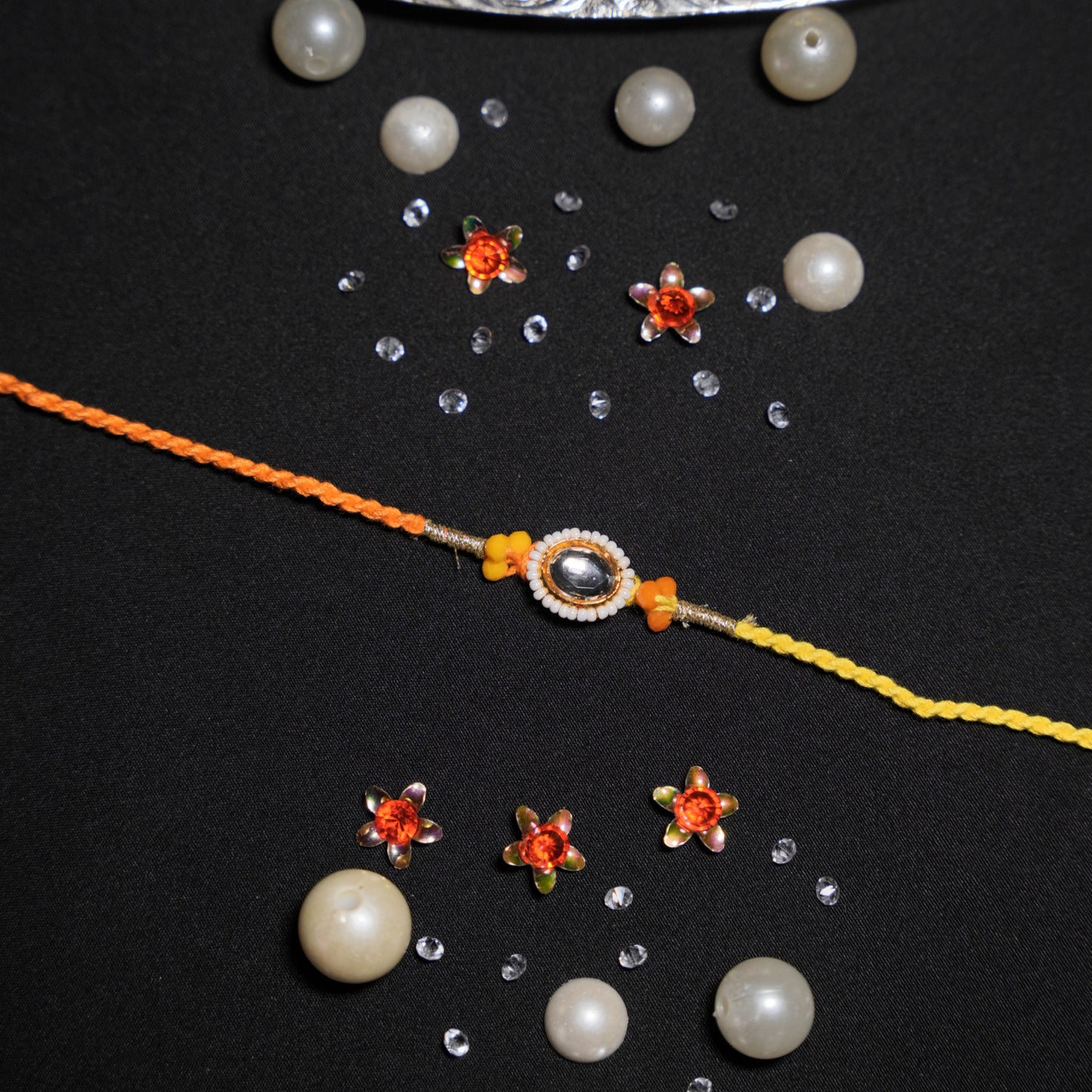 Single Kundan Stone rakhi