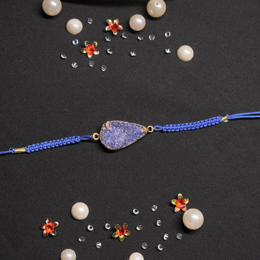 Druzzy Blue AGate Rakhi