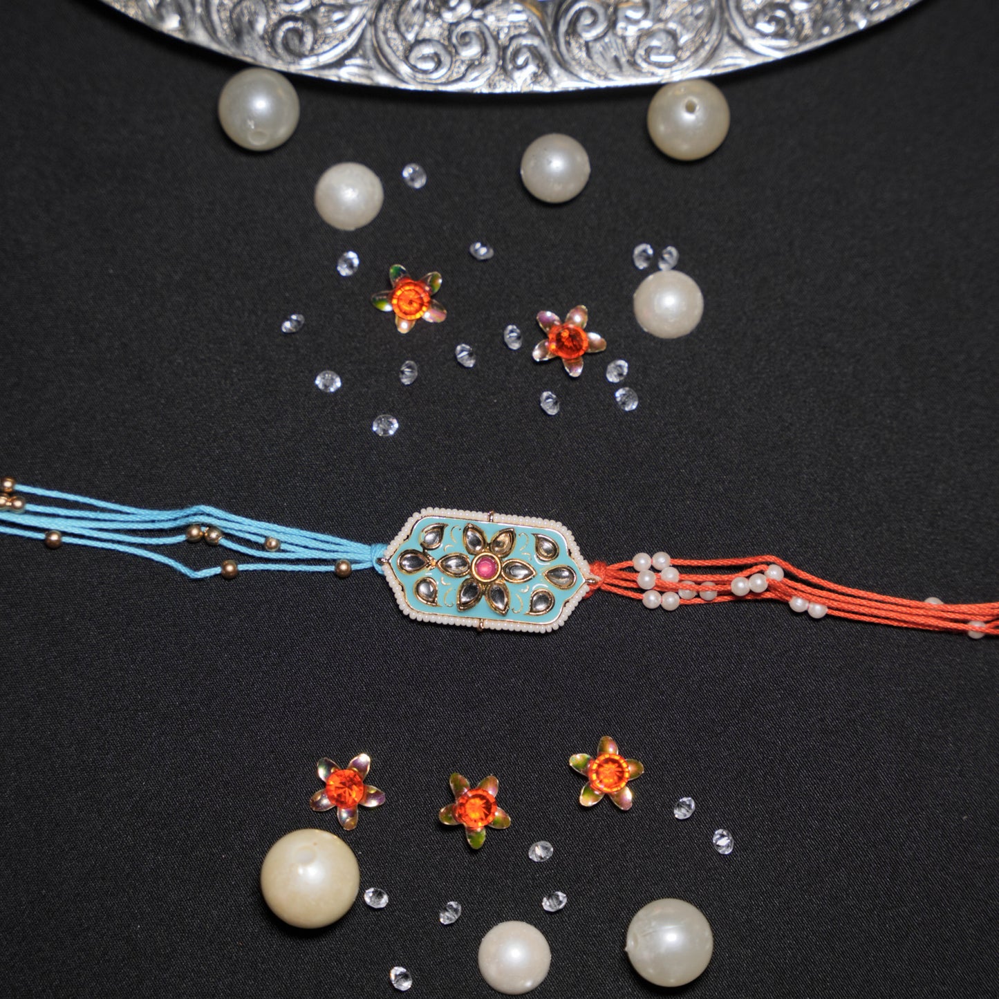 Kundan Meena Long Rakhi