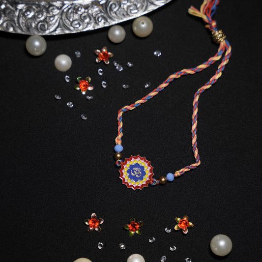 Enamel Om Drawstring Band