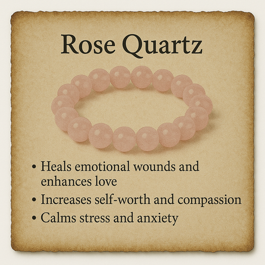 Rose Quartz Crystal Bracelet