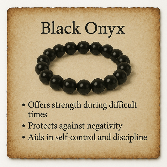 Black Onyx Crystal Bracelet