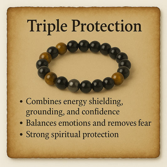 Triple Protection Crystal Braclet