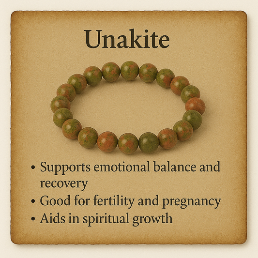 Unakite Crystal Bracelet