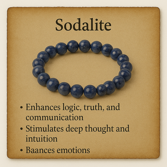 Sodalite Crystal Bracelet