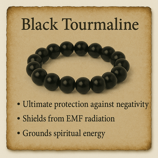 Black Tourmaline Crystal Bracelet