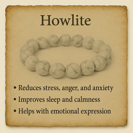 Howlite Crystal Bracelet