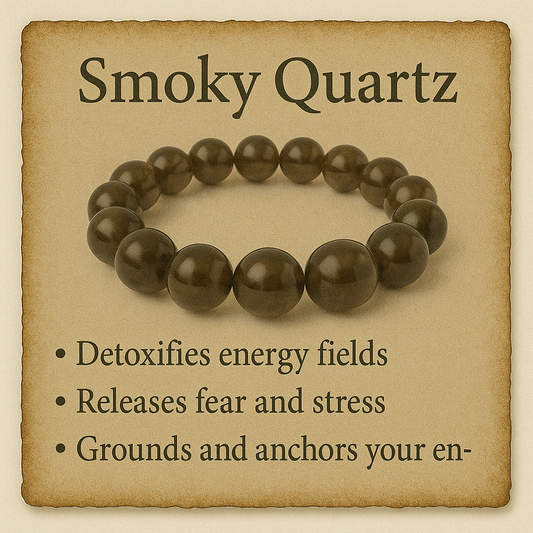 Smoky Quartz Crystal Bracelet