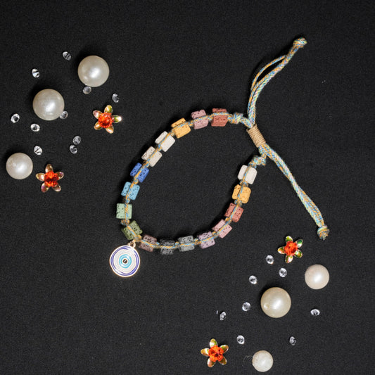Evil Eye Lava Beads