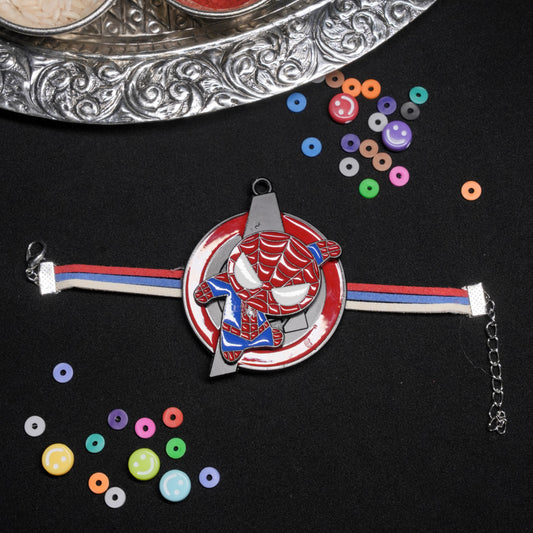 Big Metal Spiderman Spinner Braclet Rakhi