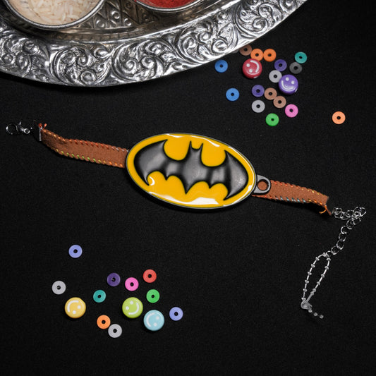 Big Bat Man Metal Braclet Rakhi