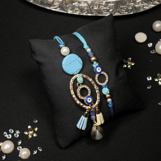 Evil Eye Lumba Rakhi Set