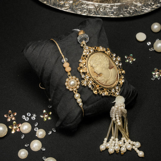 Victorian Motif Lumba Rakhi Set