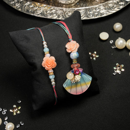 Pastle Fan Lumba Rakhi Set