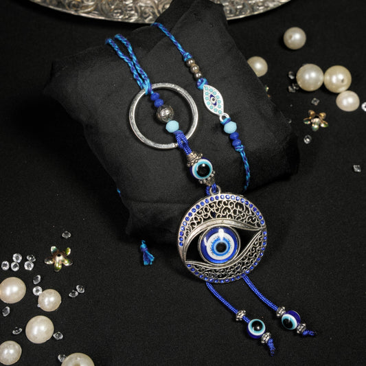 Oxizied EVil Eye Lumba Rakhi Set