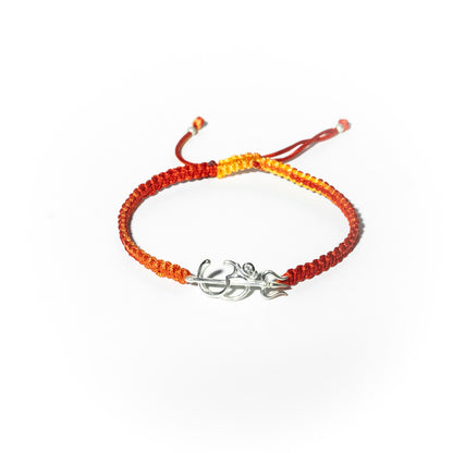 92.5 Sterling Silver Om-Trishul Bracelet
