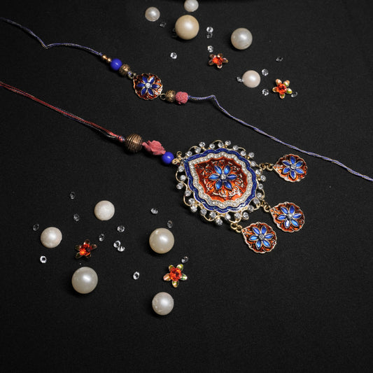 Red And Blue Meena Lumba Rakhi
