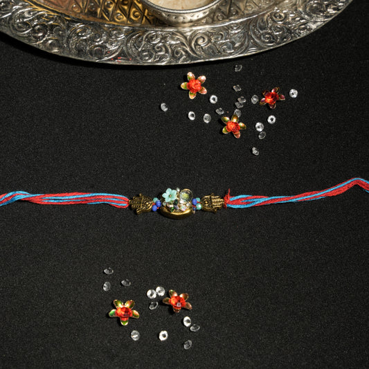 Tiny Crystals Hamsa Motifs