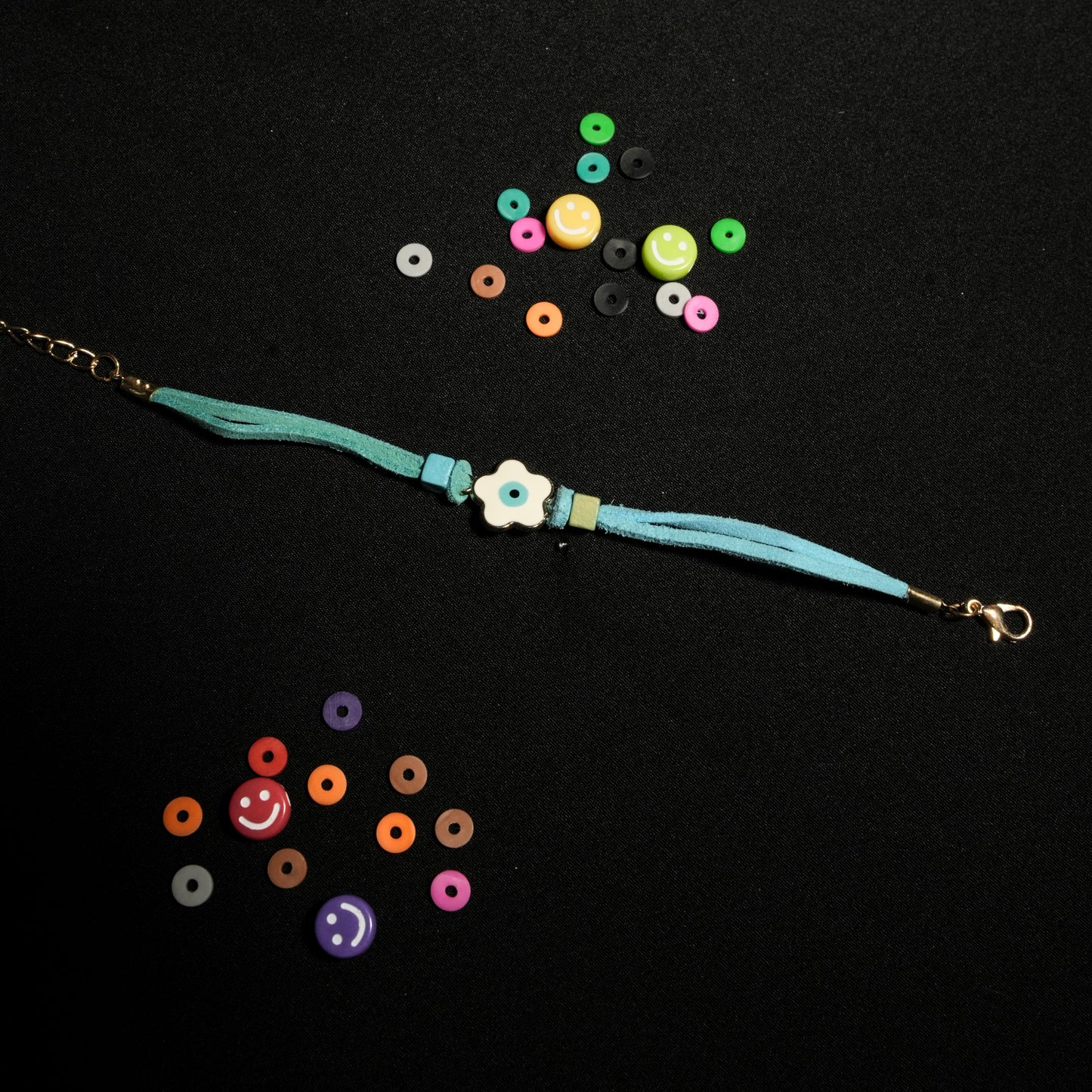 Flower Charm With Evil Eye