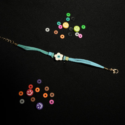 Flower Charm With Evil Eye