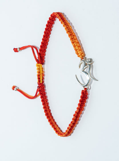 92.5 Sterling Silver Om Rakhi Bands – Now in 5 Colours!
