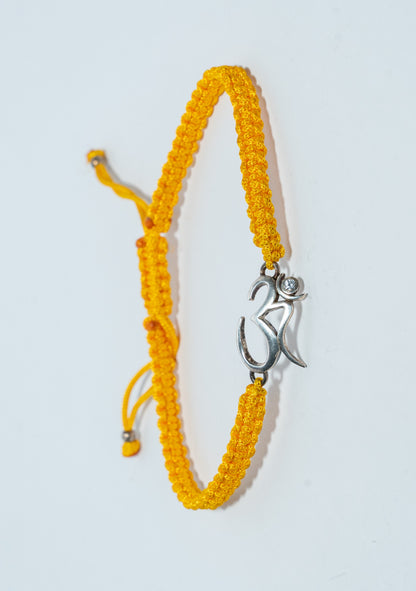 92.5 Sterling Silver Om Rakhi Bands – Now in 5 Colours!